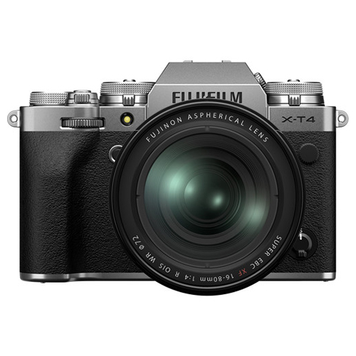 FUJIFILM X-T4 Silver + XF 16-80mm f/4 R OIS WR Lens